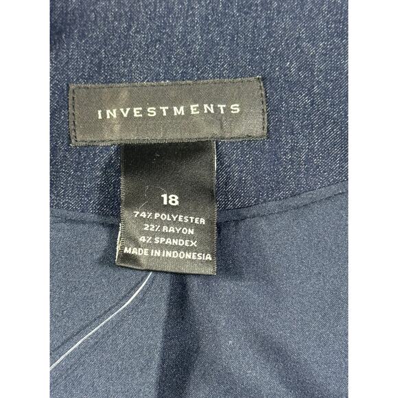Investments New with Tags Women's Blazer size 18 Navy Blue - Picture 6 of 11